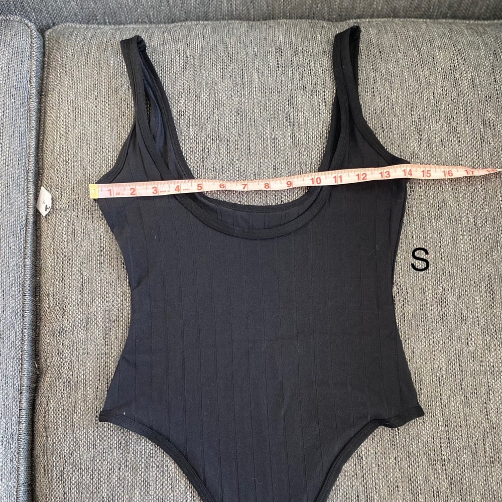 Black bodysuit ribbed small medium large NWT - Picture 8 of 16